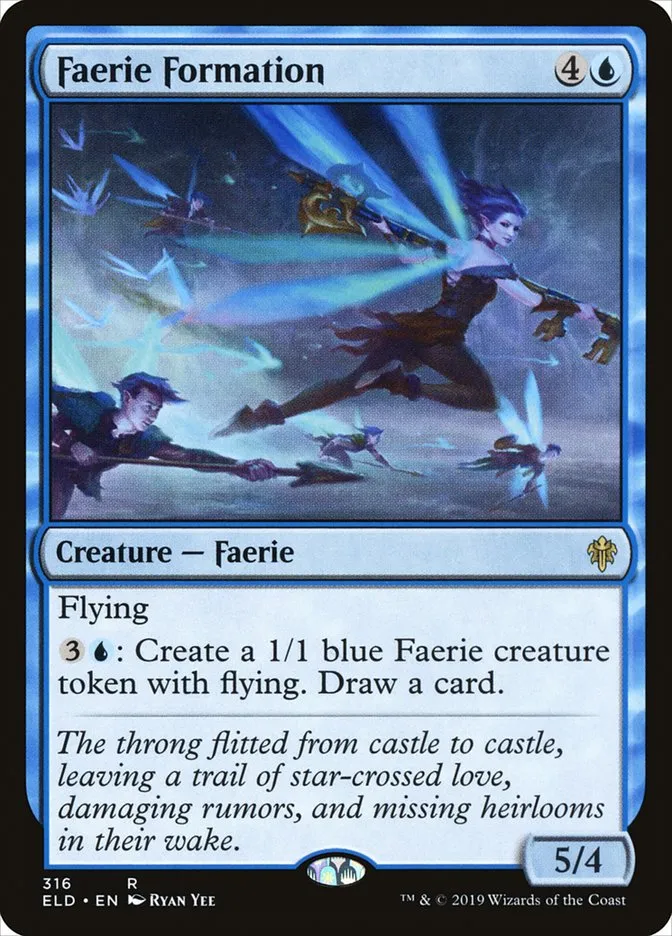 2019 Throne of Eldraine Faerie Formation rare #316 rare card image