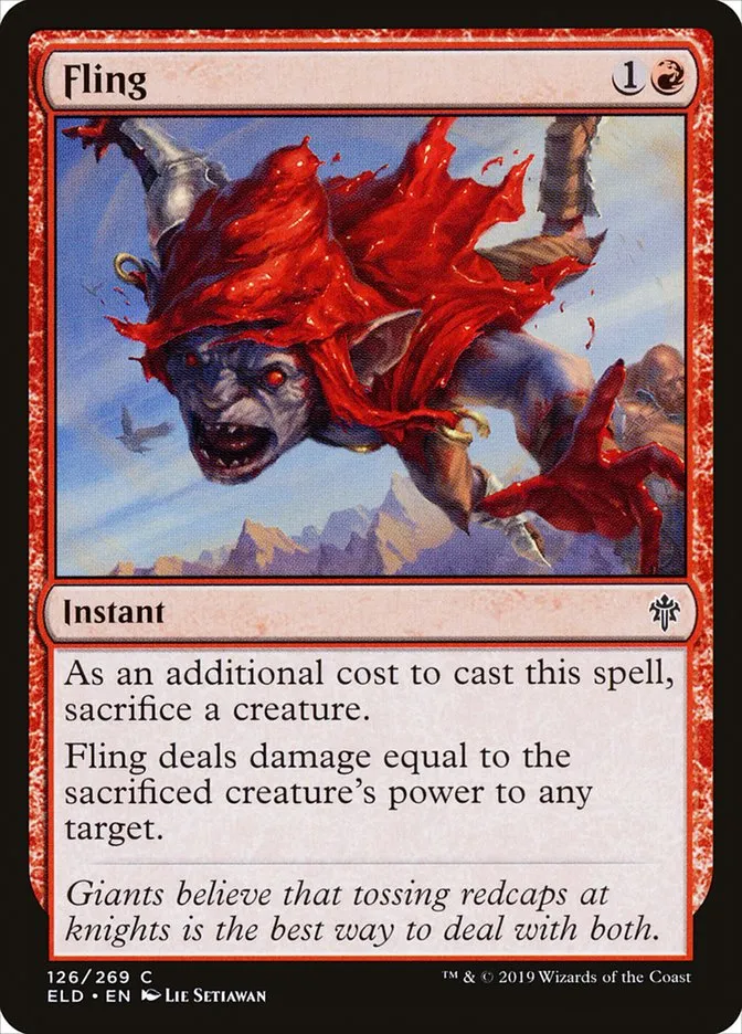 2019 Throne of Eldraine Fling #126 common card image