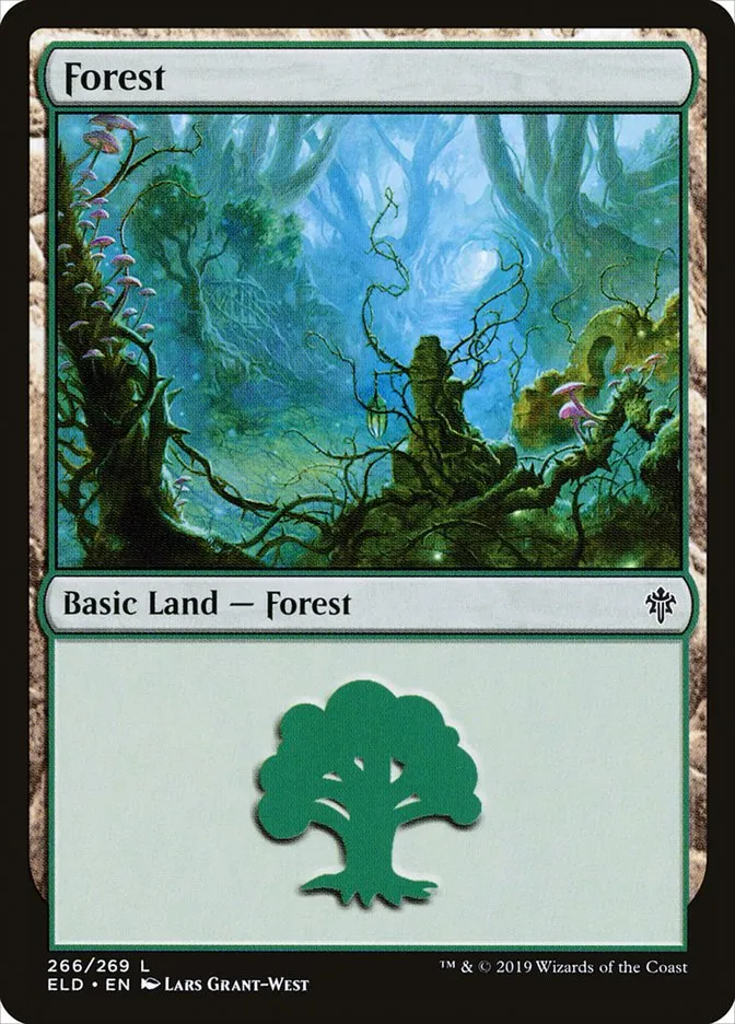 2019 Throne of Eldraine Forest common #266 common card image