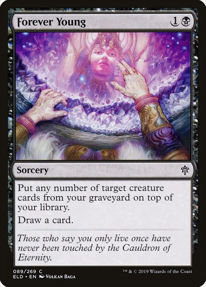 2019 Throne of Eldraine Forever Young #89 common card image