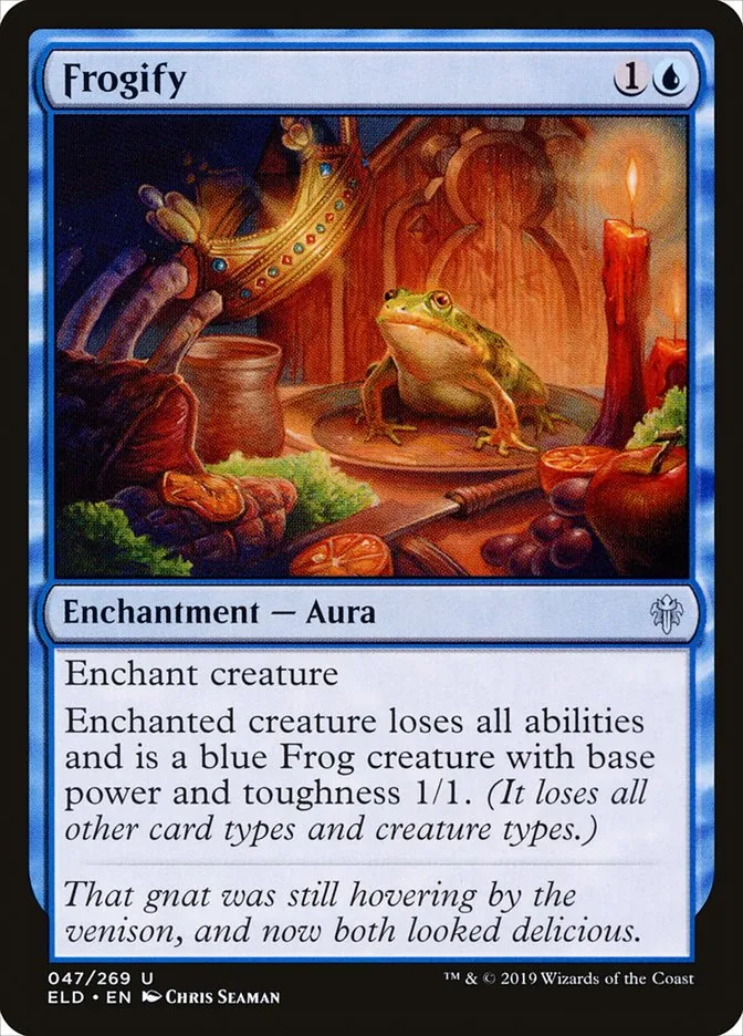 2019 Throne of Eldraine Frogify uncommon #47 uncommon card image