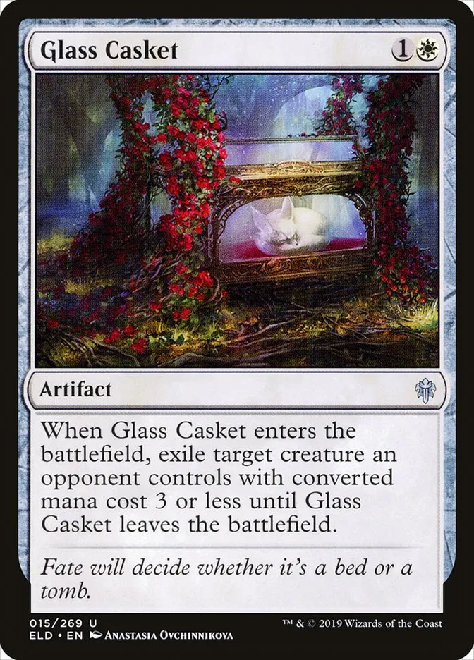 2019 Throne of Eldraine Glass Casket uncommon #15 uncommon card image