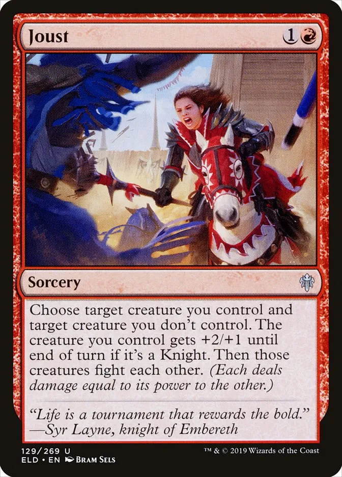 2019 Throne of Eldraine Joust #129 uncommon card image