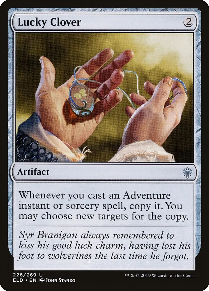 2019 Throne of Eldraine Lucky Clover #226 uncommon card image