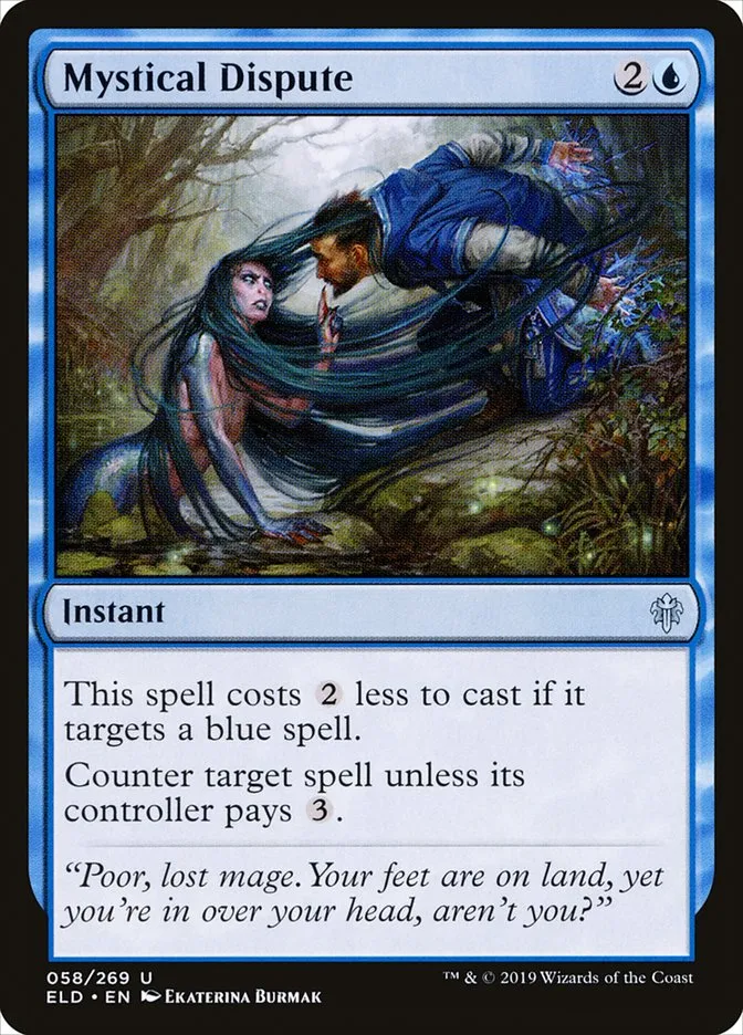 2019 Throne of Eldraine Mystical Dispute uncommon #58 uncommon card image