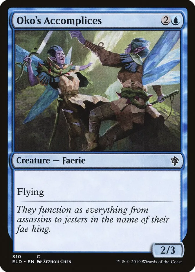 2019 Throne of Eldraine Oko's Accomplices #310 common card image