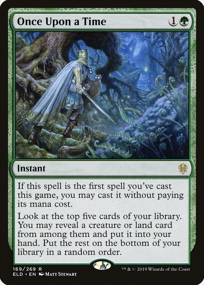 2019 Throne of Eldraine Once Upon a Time rare #169 rare card image