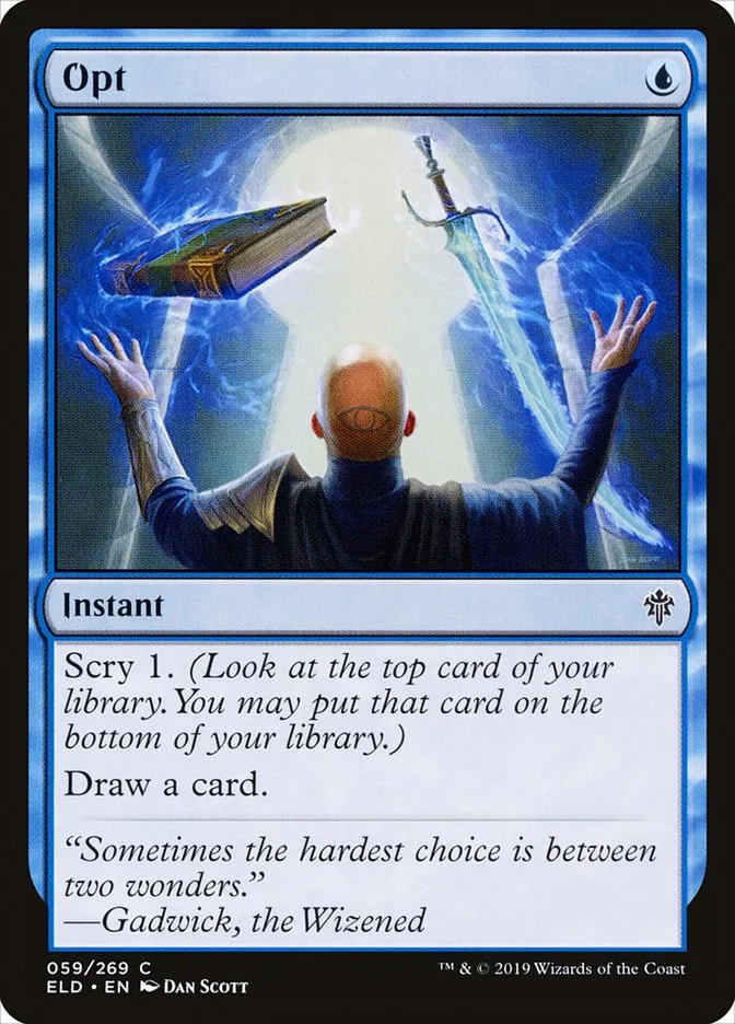 2019 Throne of Eldraine Opt common #59 common card image
