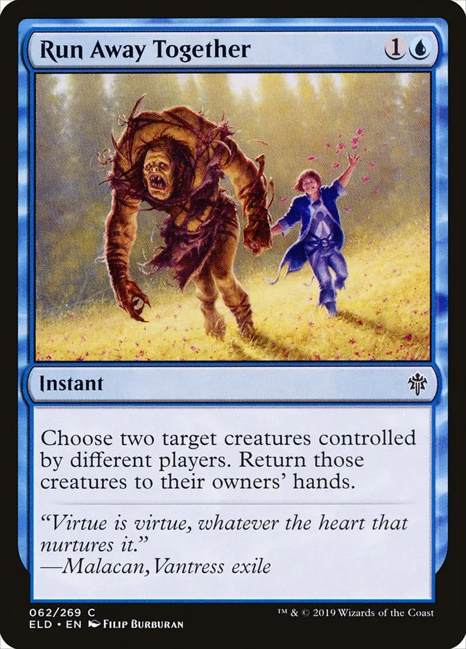 2019 Throne of Eldraine Run Away Together common #62 common card image