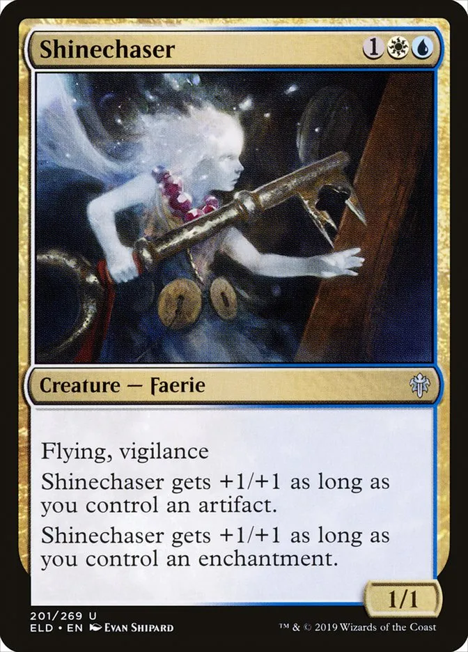2019 Throne of Eldraine Shinechaser #201 uncommon card image
