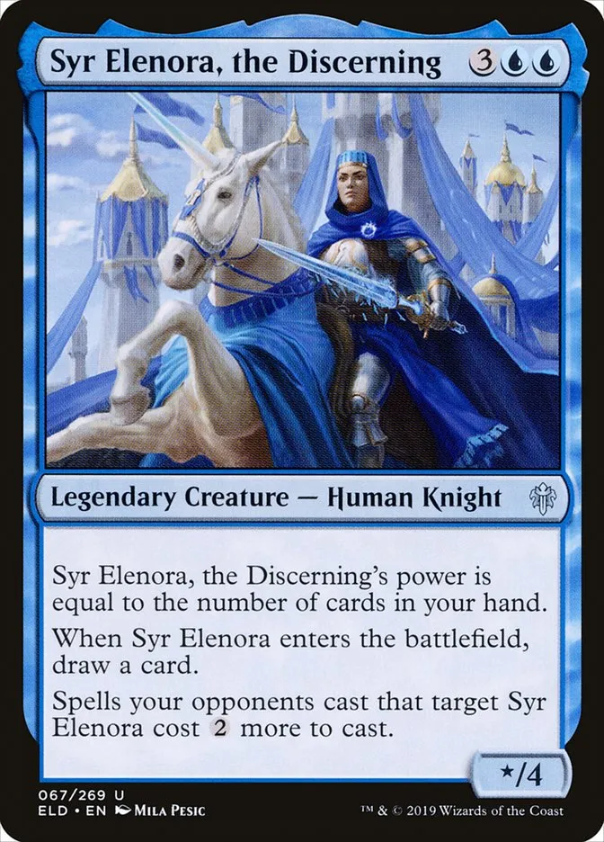 2019 Throne of Eldraine Syr Elenora, the Discerning uncommon #67 uncommon card image