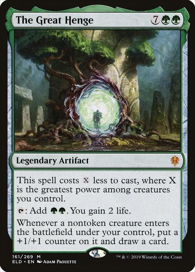 2019 Throne of Eldraine The Great Henge mythic #161 mythic card image