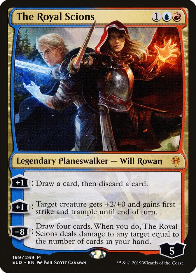 2019 Throne of Eldraine The Royal Scions mythic #199 mythic card image