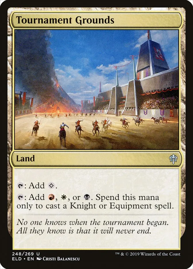 2019 Throne of Eldraine Tournament Grounds #248 uncommon card image