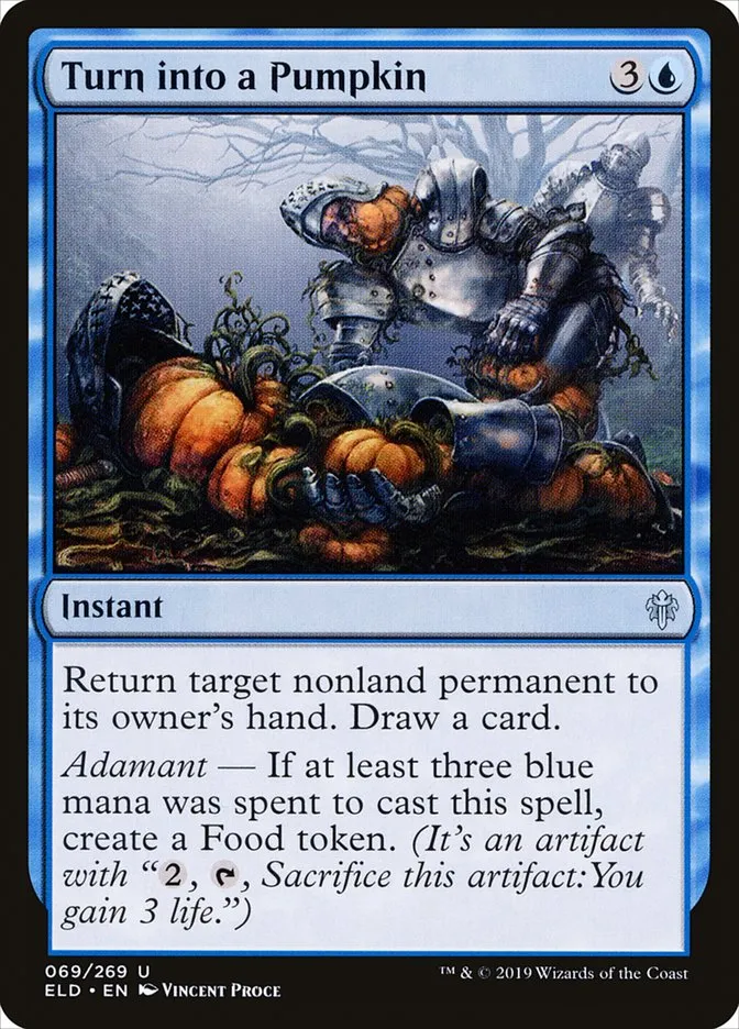 2019 Throne of Eldraine Turn into a Pumpkin uncommon #69 uncommon card image