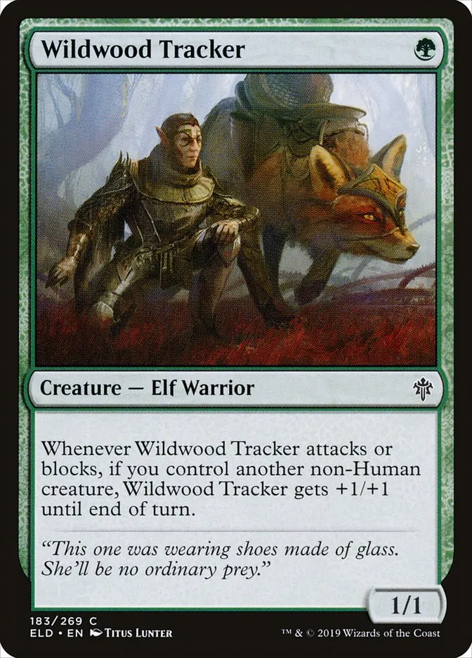 2019 Throne of Eldraine Wildwood Tracker #183 common card image
