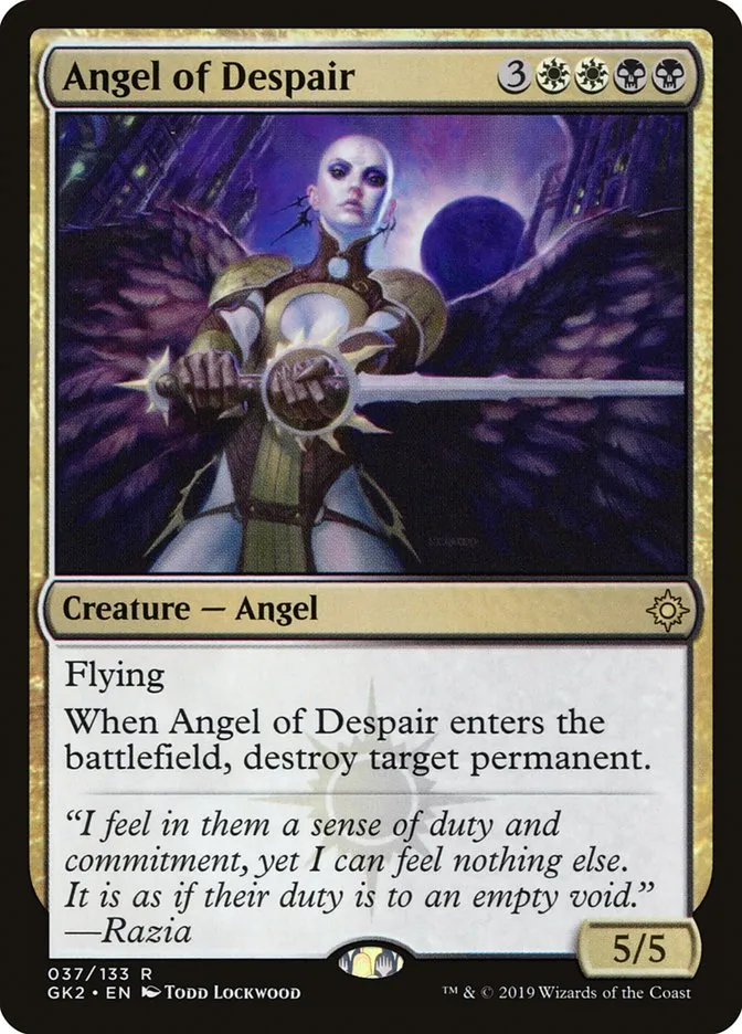 2019 RNA Guild Kit Angel of Despair rare #37 rare card image