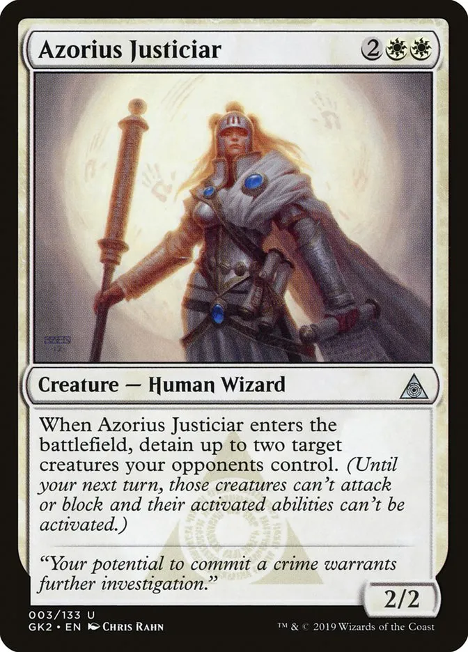 2019 RNA Guild Kit Azorius Justiciar uncommon #3 uncommon card image
