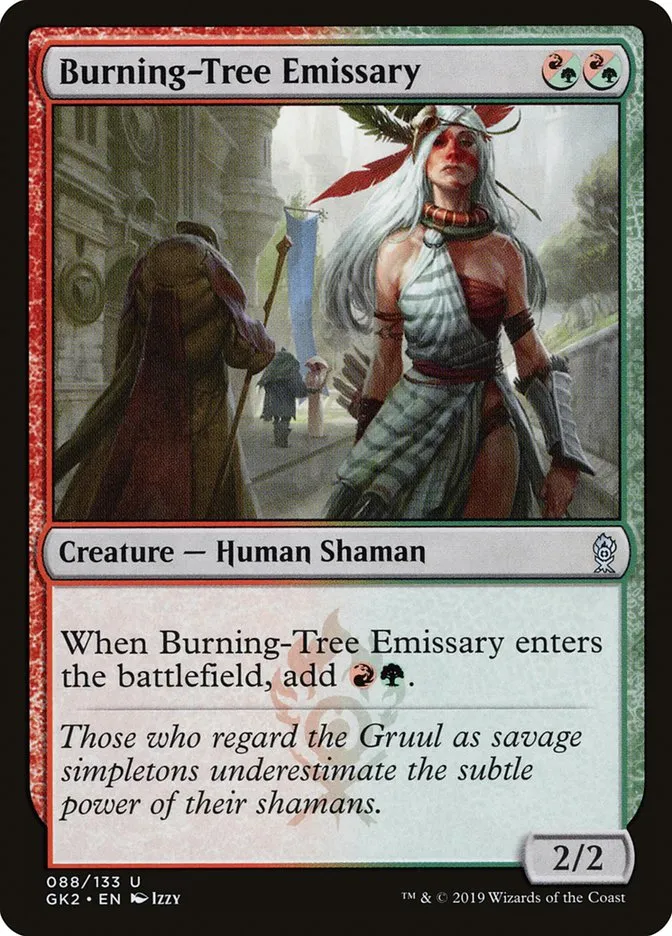 2019 RNA Guild Kit Burning-Tree Emissary uncommon #88 uncommon card image