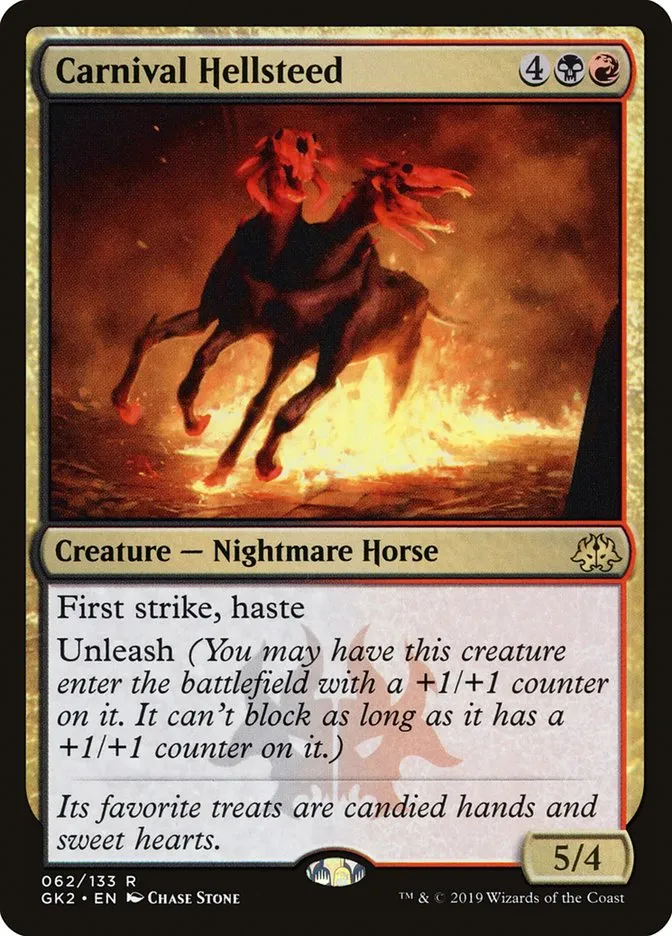 2019 RNA Guild Kit Carnival Hellsteed rare #62 rare card image