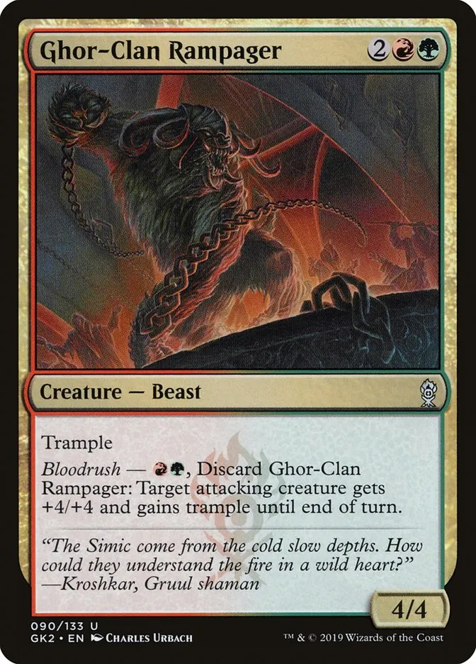 2019 RNA Guild Kit Ghor-Clan Rampager #90 uncommon card image