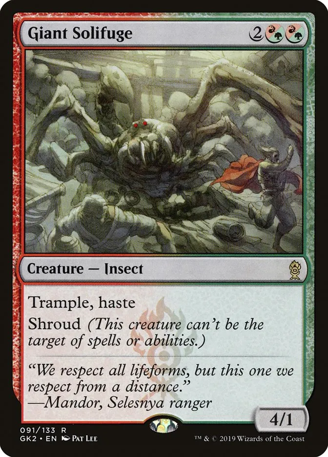 2019 RNA Guild Kit Giant Solifuge #91 rare card image
