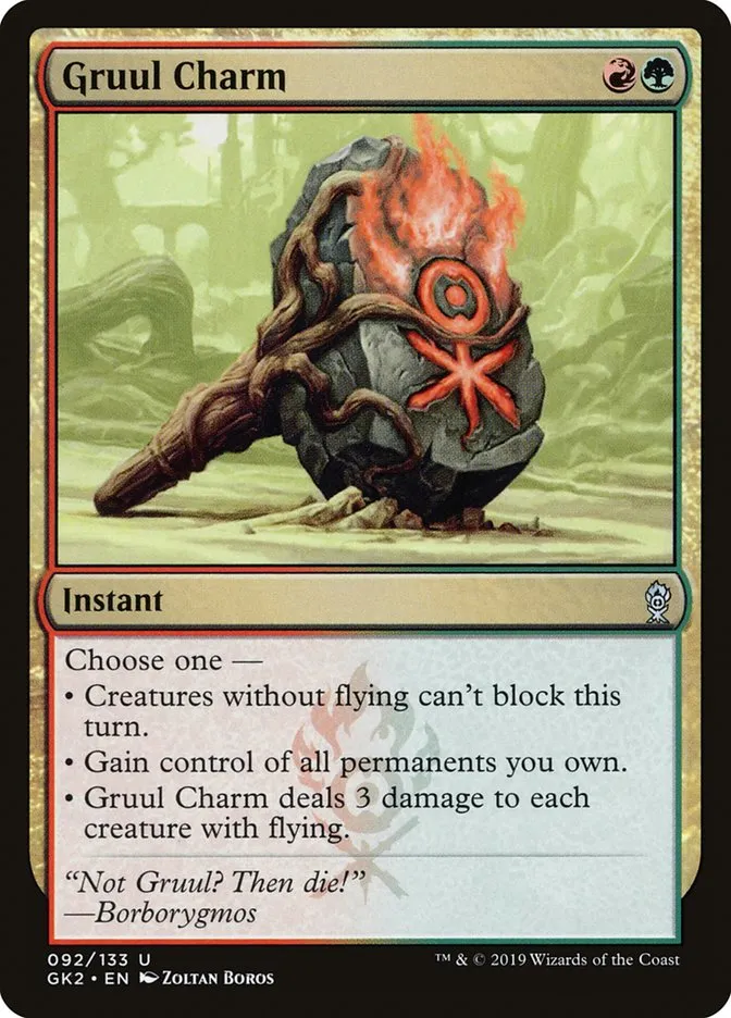 2019 RNA Guild Kit Gruul Charm uncommon #92 uncommon card image