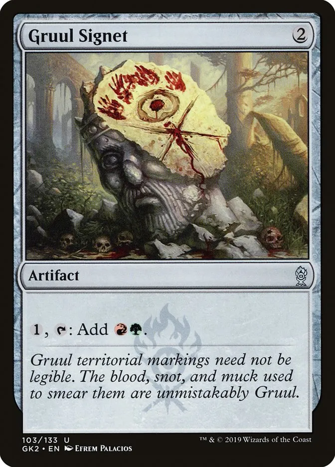 2019 RNA Guild Kit Gruul Signet uncommon #103 uncommon card image