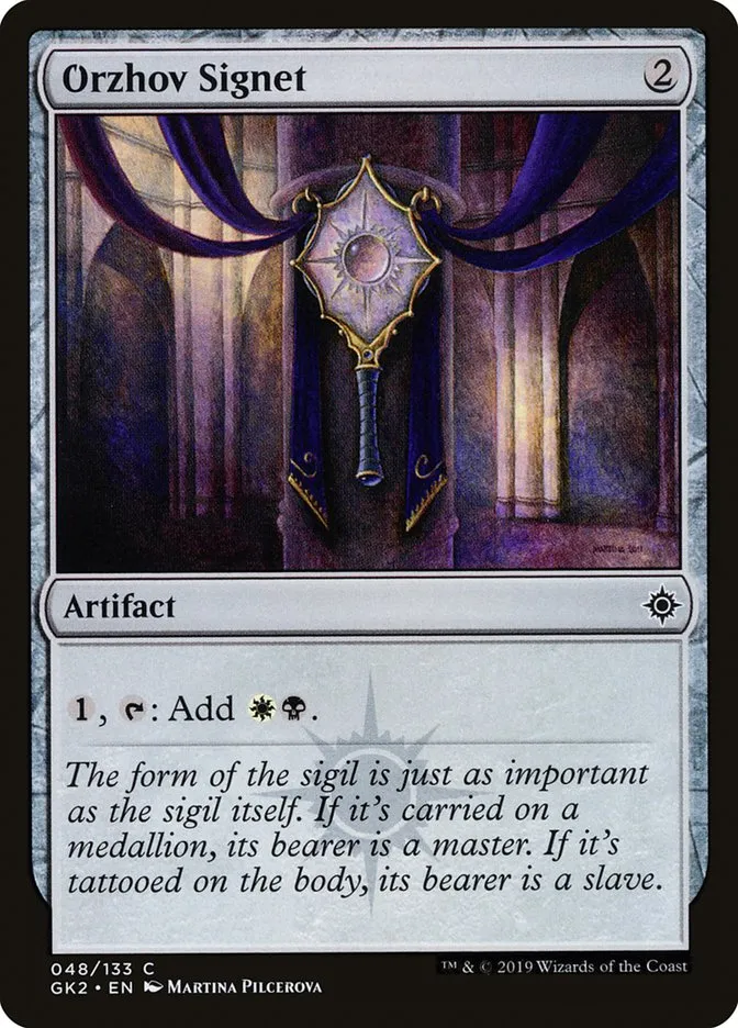 2019 RNA Guild Kit Orzhov Signet common #48 common card image