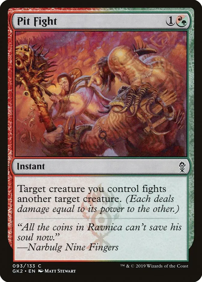 2019 RNA Guild Kit Pit Fight common #93 common card image