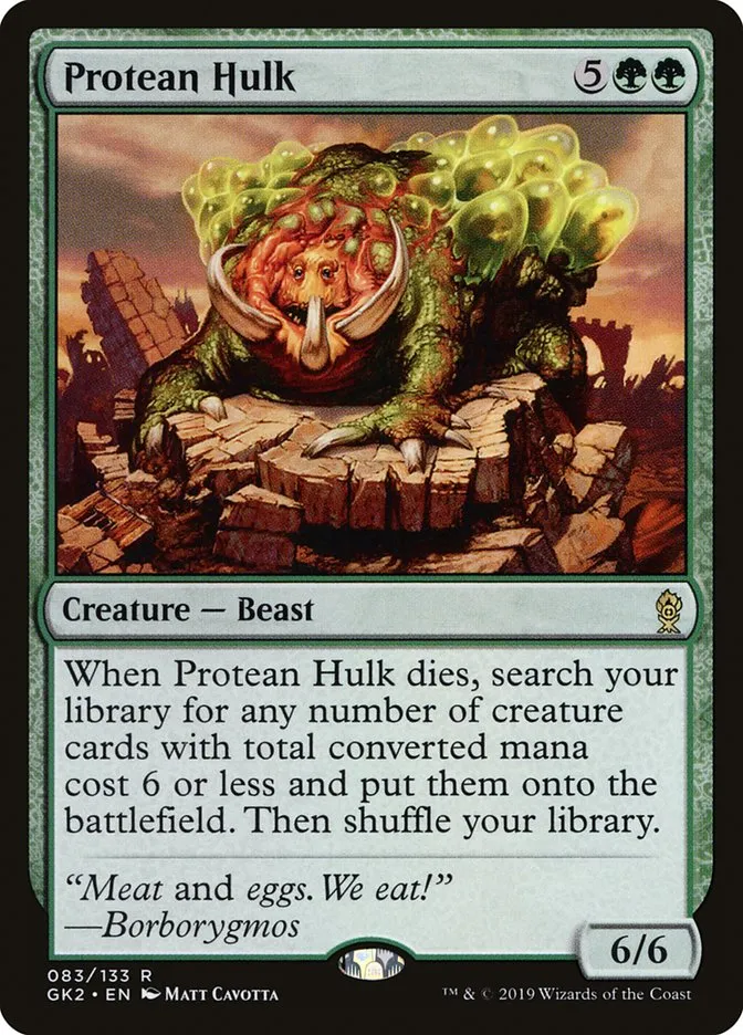 2019 RNA Guild Kit Protean Hulk rare #83 rare card image