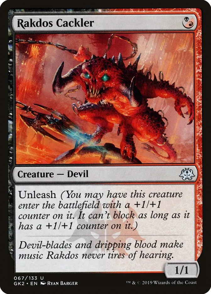 2019 RNA Guild Kit Rakdos Cackler uncommon #67 uncommon card image
