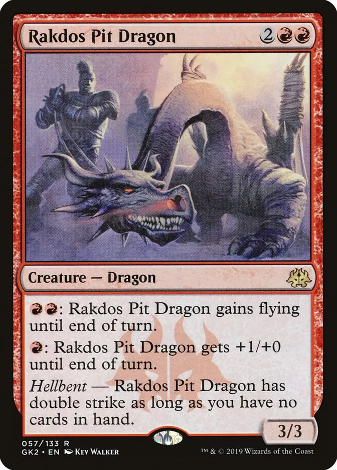 2019 RNA Guild Kit Rakdos Pit Dragon rare #57 rare card image