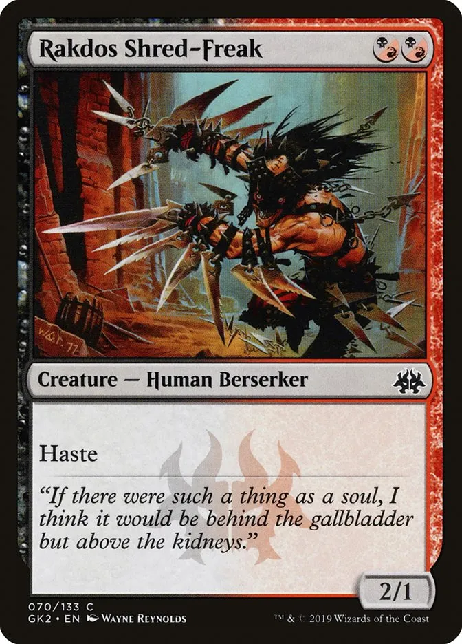 2019 RNA Guild Kit Rakdos Shred-Freak common #70 common card image