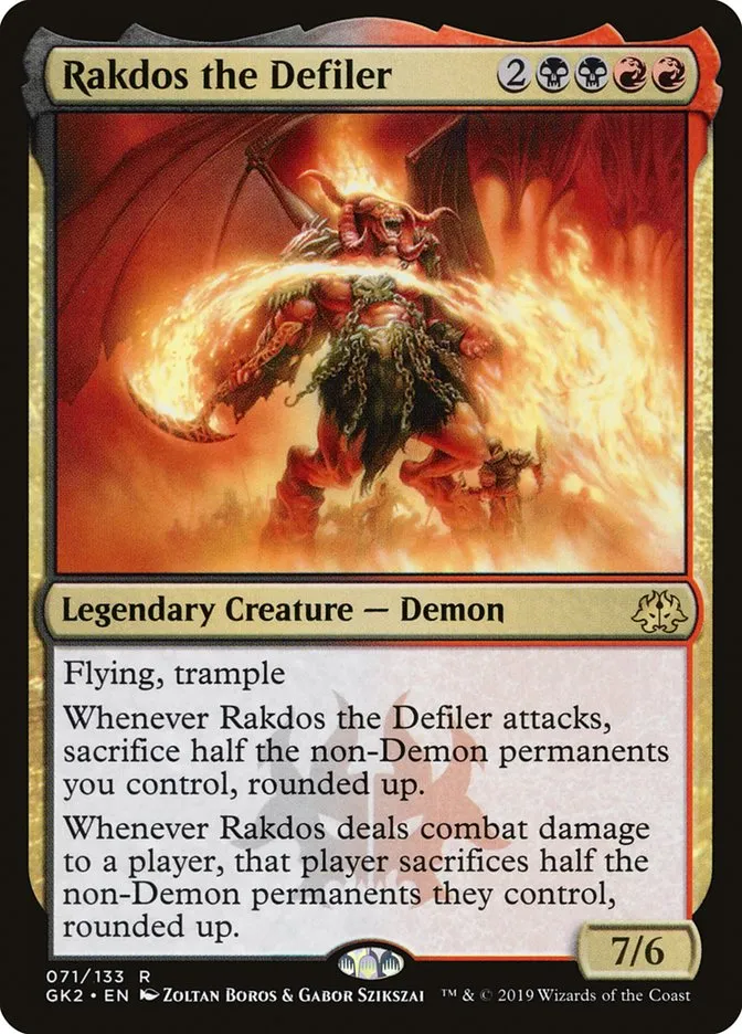 2019 RNA Guild Kit Rakdos the Defiler rare #71 rare card image