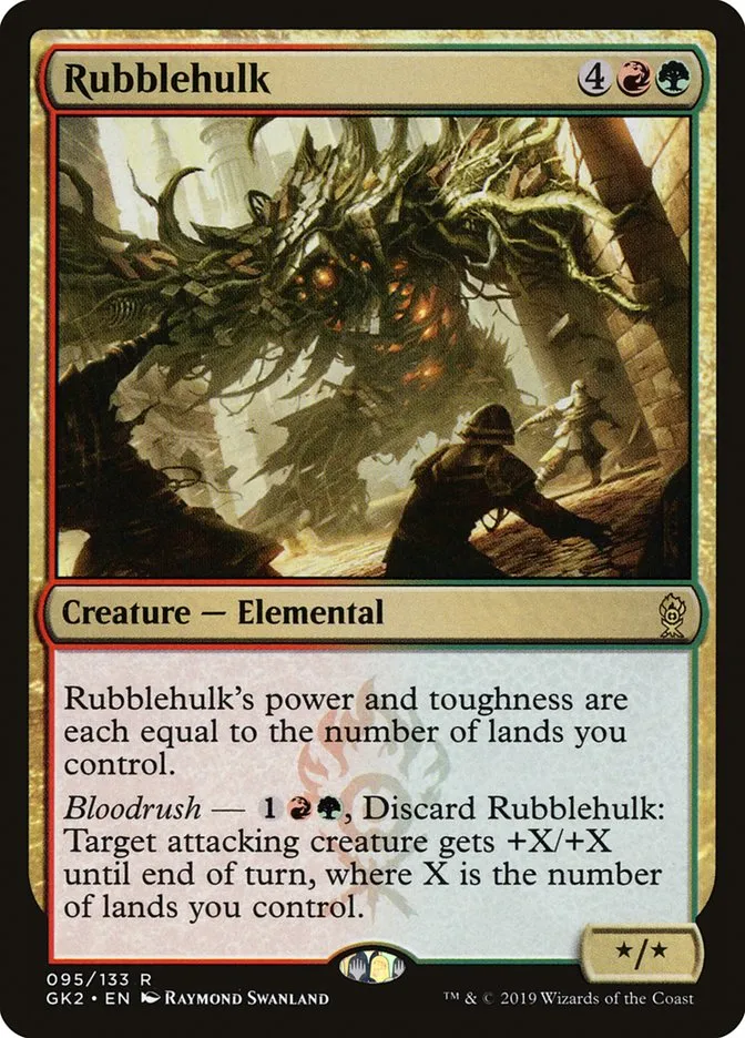 2019 RNA Guild Kit Rubblehulk rare #95 rare card image