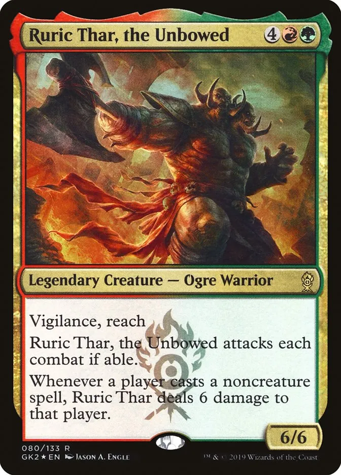 2019 RNA Guild Kit Ruric Thar, the Unbowed rare #80 rare card image