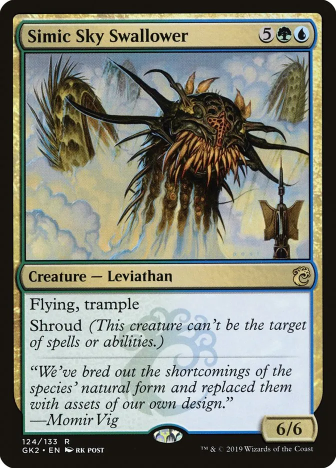 2019 RNA Guild Kit Simic Sky Swallower rare #124 rare card image