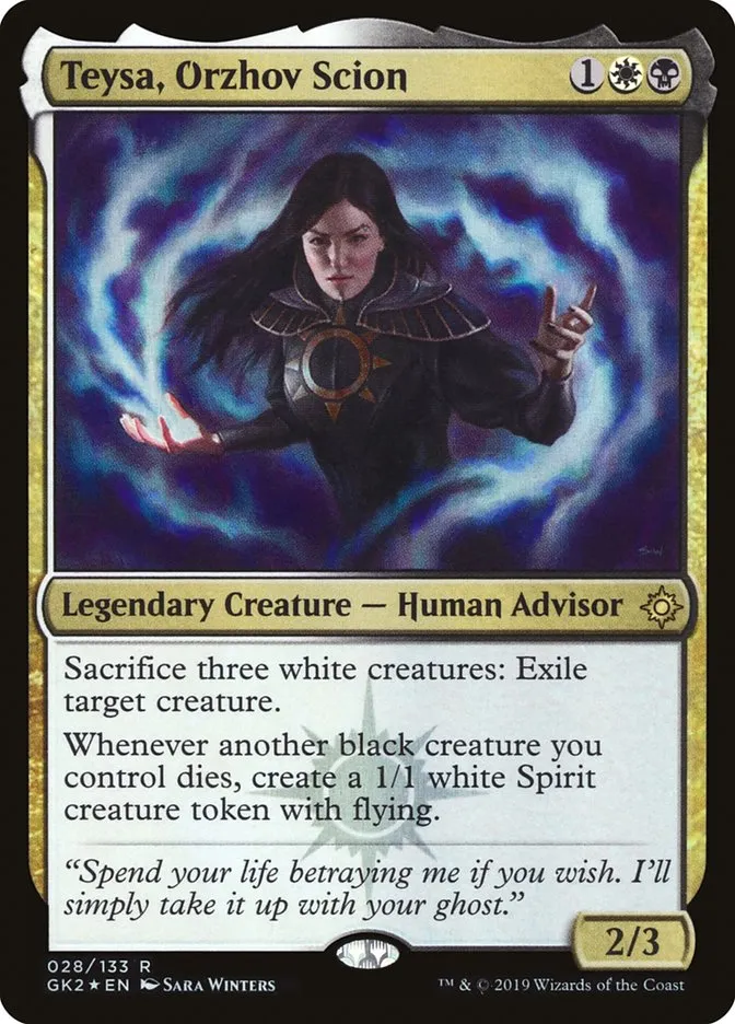 2019 RNA Guild Kit Teysa, Orzhov Scion rare #28 rare card image