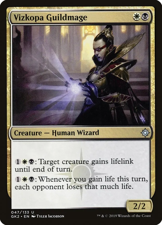 2019 RNA Guild Kit Vizkopa Guildmage uncommon #47 uncommon card image