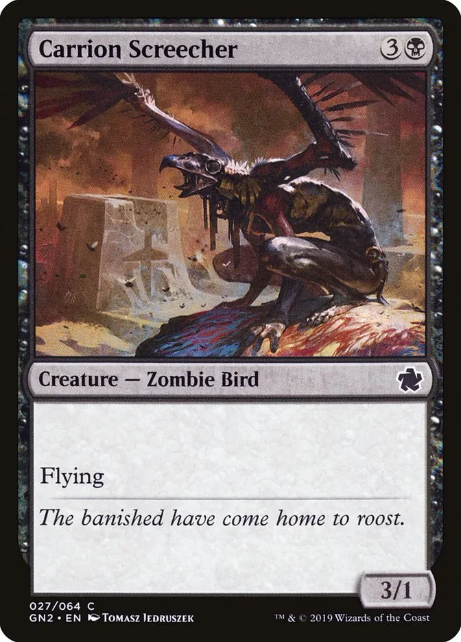 2019 Game Night 2019 Carrion Screecher common #27 common card image
