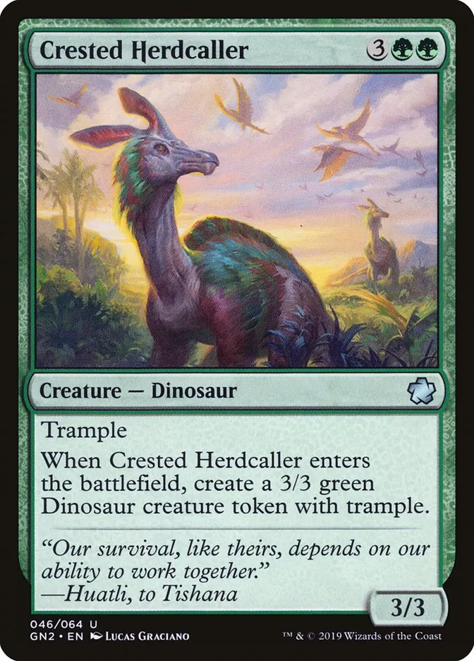 2019 Game Night 2019 Crested Herdcaller uncommon #46 uncommon card image