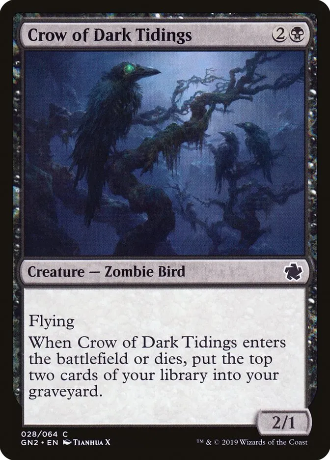 2019 Game Night 2019 Crow of Dark Tidings common #28 common card image