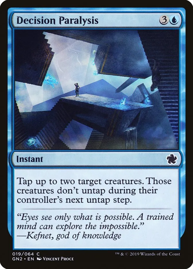 2019 Game Night 2019 Decision Paralysis common #19 common card image