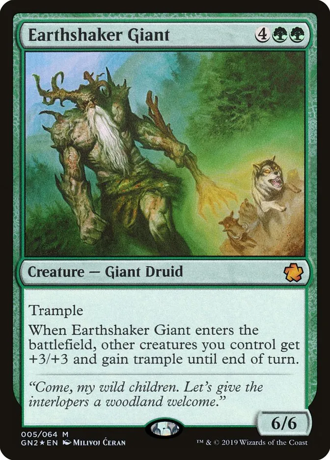 2019 Game Night 2019 Earthshaker Giant mythic #5 mythic card image