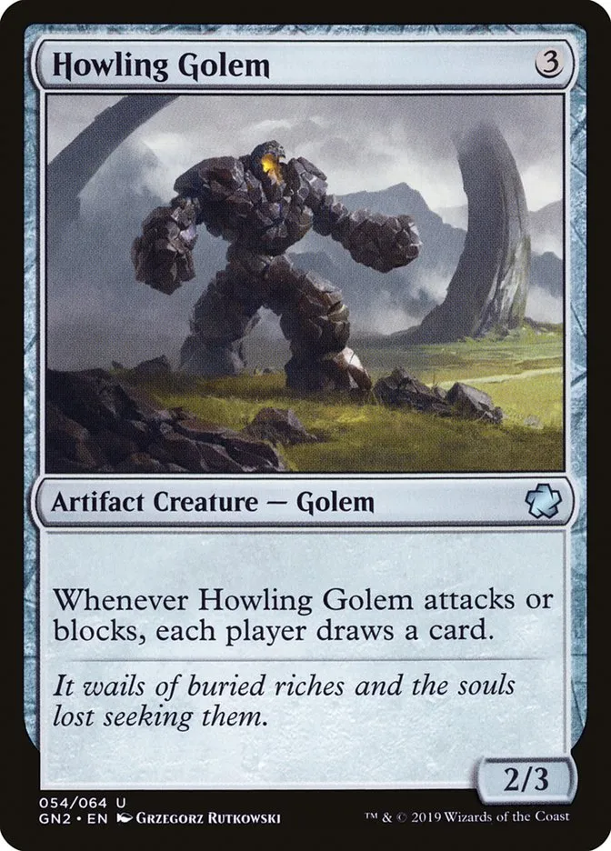 2019 Game Night 2019 Howling Golem #54 uncommon card image