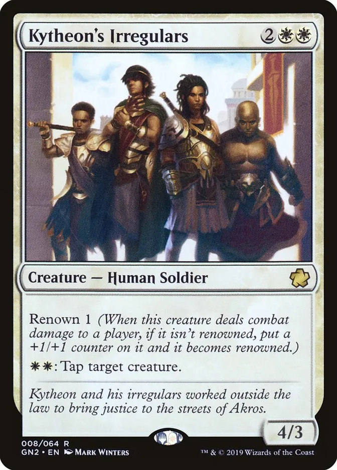 2019 Game Night 2019 Kytheon's Irregulars rare #8 rare card image
