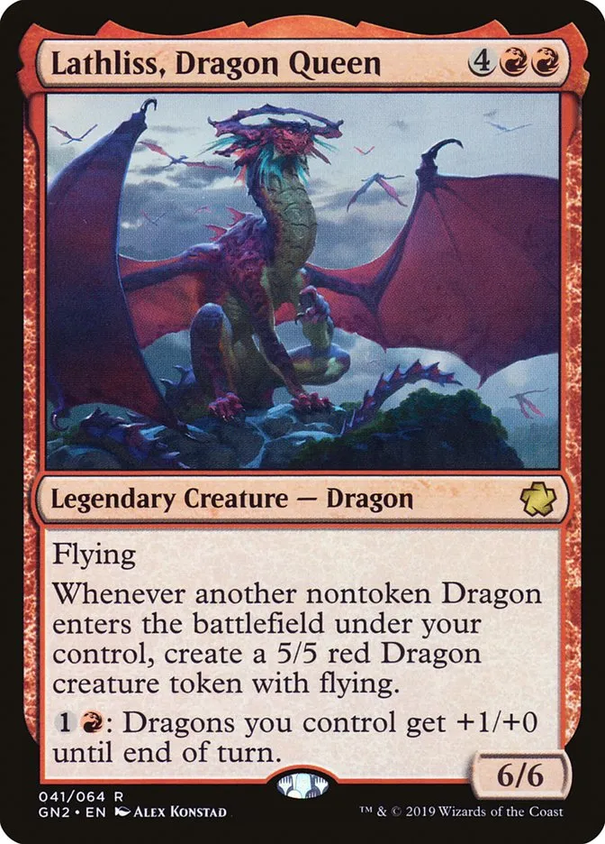 2019 Game Night 2019 Lathliss, Dragon Queen rare #41 rare card image