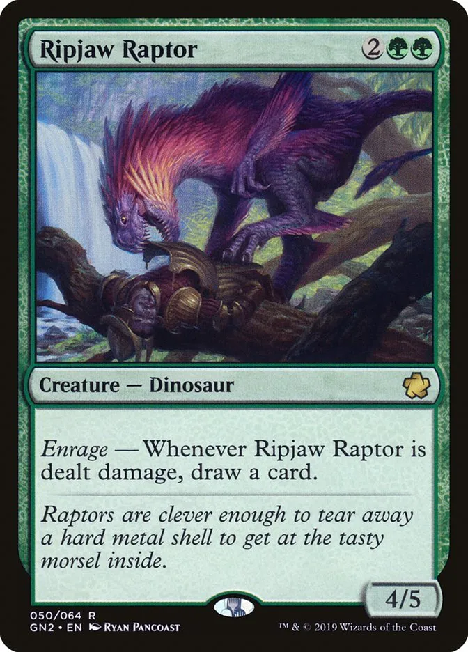 2019 Game Night 2019 Ripjaw Raptor #50 rare card image