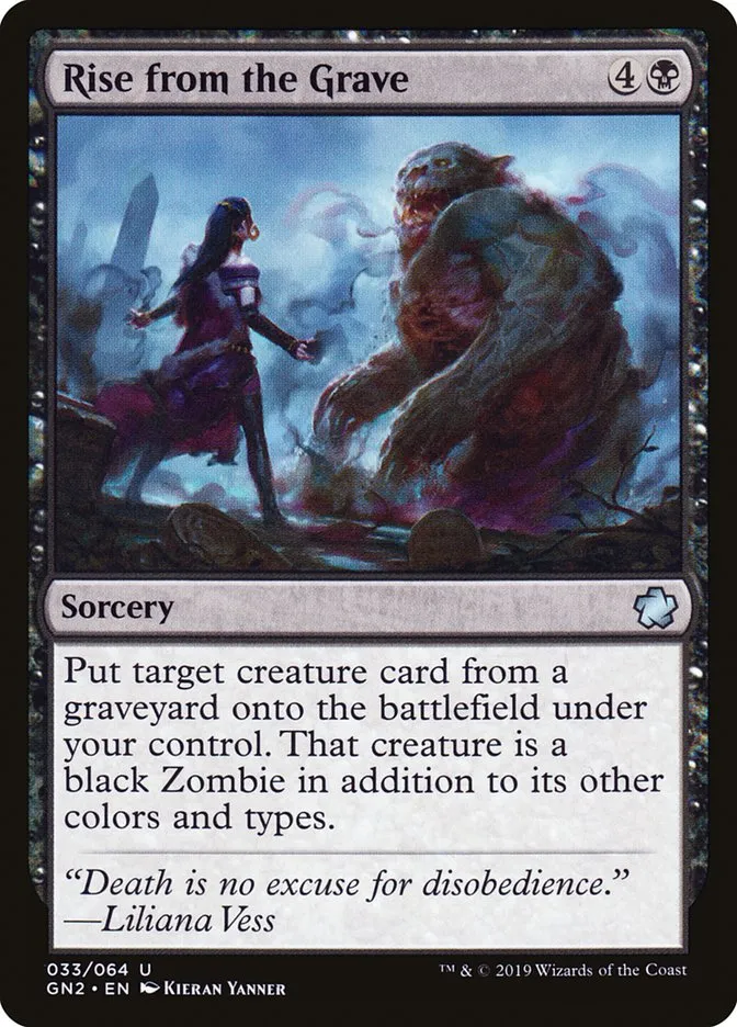 2019 Game Night 2019 Rise from the Grave uncommon #33 uncommon card image
